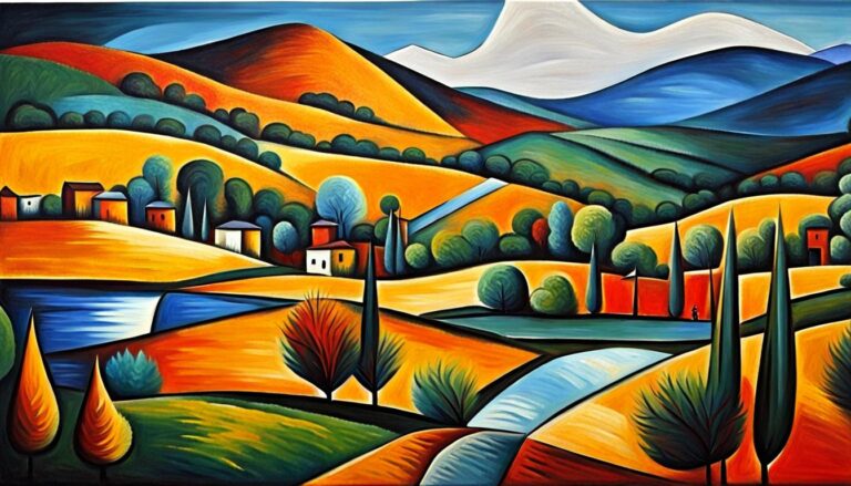 Alluring Landscape Oil Painting Inspired By Pablo Picasso