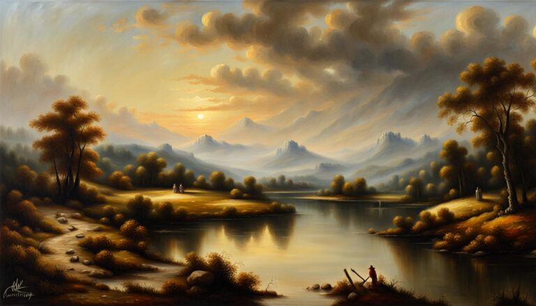 Alluring Landscape Oil Painting Inspired By Rembrandt