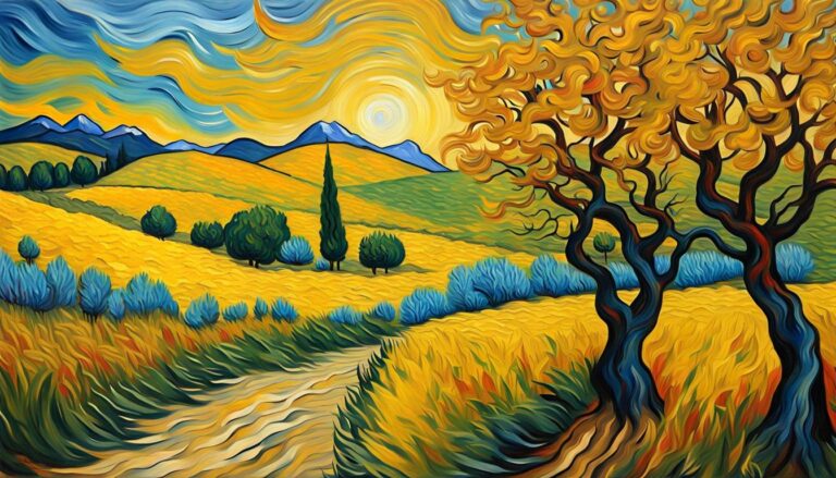 Alluring Landscape Oil Painting Inspired By Vincent Van Gogh