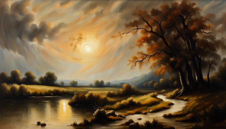 Beautiful Landscape Oil Painting Inspired By Rembrandt