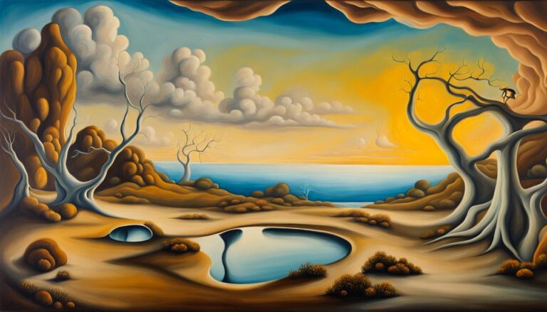 Beautiful Landscape Oil Painting Inspired By Salvador Dalí