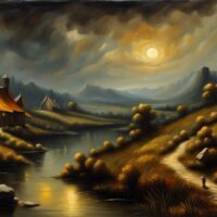 Bewitching Landscape Oil Painting Inspired By Rembrandt