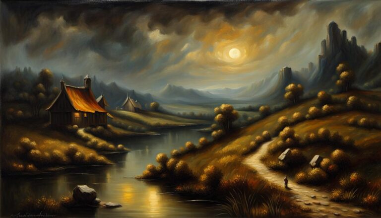 Bewitching Landscape Oil Painting Inspired By Rembrandt