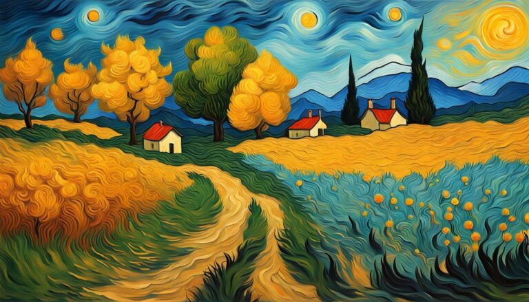 Bewitching Landscape Oil Painting Inspired By Vincent Van Gogh