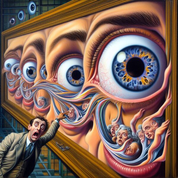 DALL-E 3 Salvador Dalí Inspired Wired Eyed Internet Surrealist Art