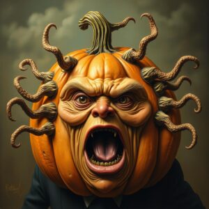 Donald Trump As A Funny Pumpkin 01