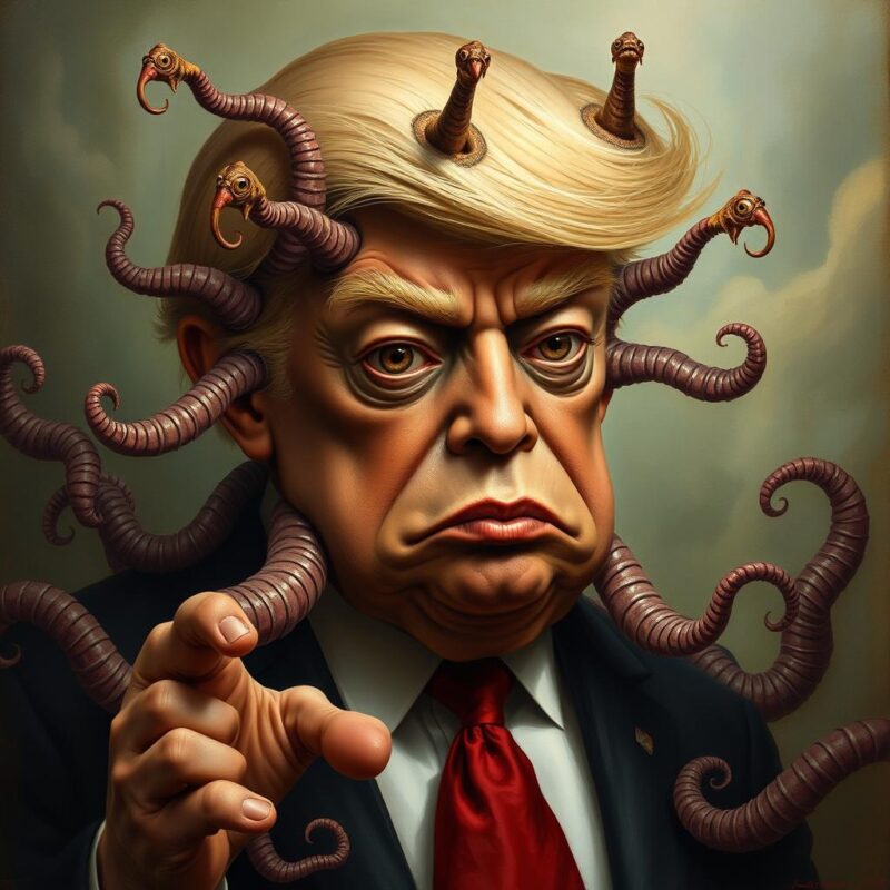 Donald Trump As A Slimy Mollusk 01