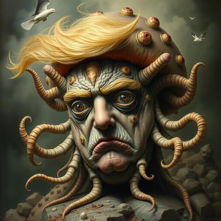 Donald Trump As A Slimy Mollusk 06