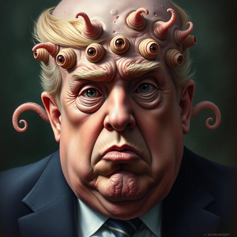 Donald Trump As A Slimy Mollusk 07