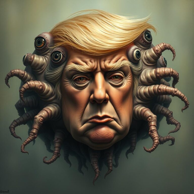 Donald Trump As A Slimy Mollusk 08