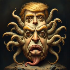 Donald Trump As A Slimy Mollusk 09