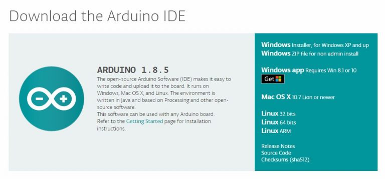 Download the Arduino IDE