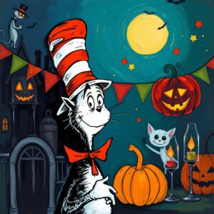 Dr Seuss The Cat In The Hat At A Halloween Party