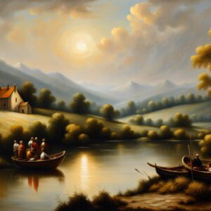 Exquisite Landscape Oil Painting Inspired By Rembrandt