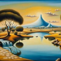 Exquisite Landscape Oil Painting Inspired By Salvador Dalí