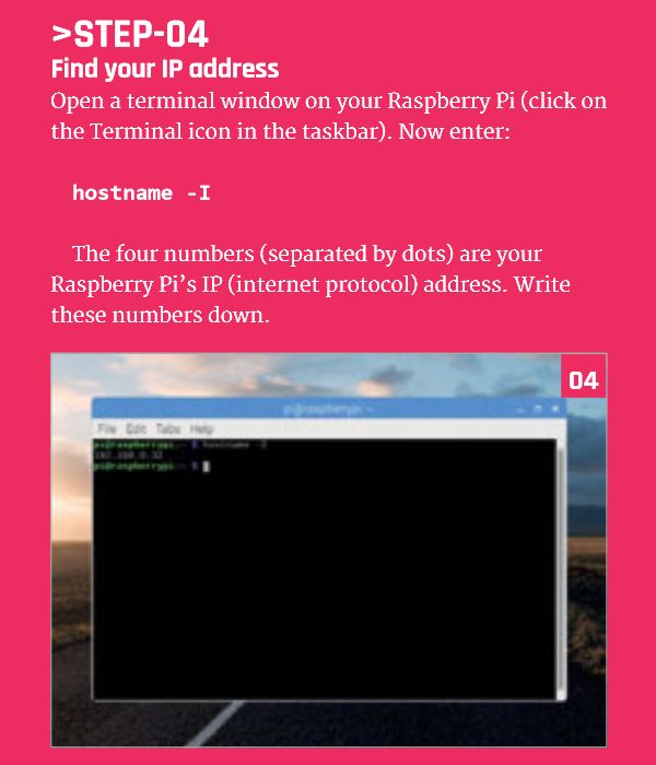 Find Your Raspberry Pi IP Address