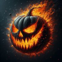 Flaming Pumpkin