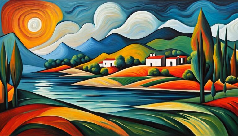 Gorgeous Landscape Oil Painting Inspired By Pablo Picasso