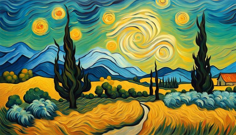 Gorgeous Landscape Oil Painting Inspired By Vincent Van Gogh