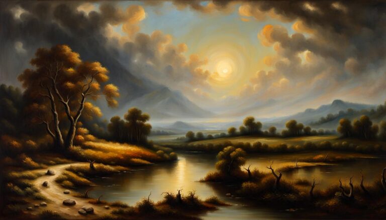 Magnificent Landscape Oil Painting Inspired By Rembrandt