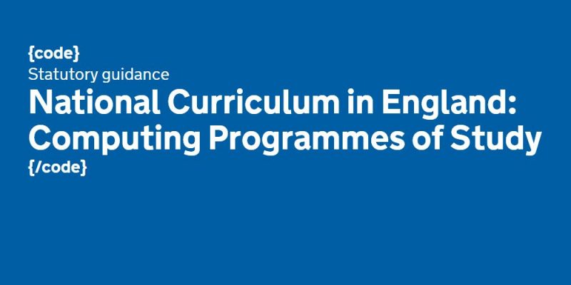 National Curriculum In England Computing Programmes Of Study September 2013