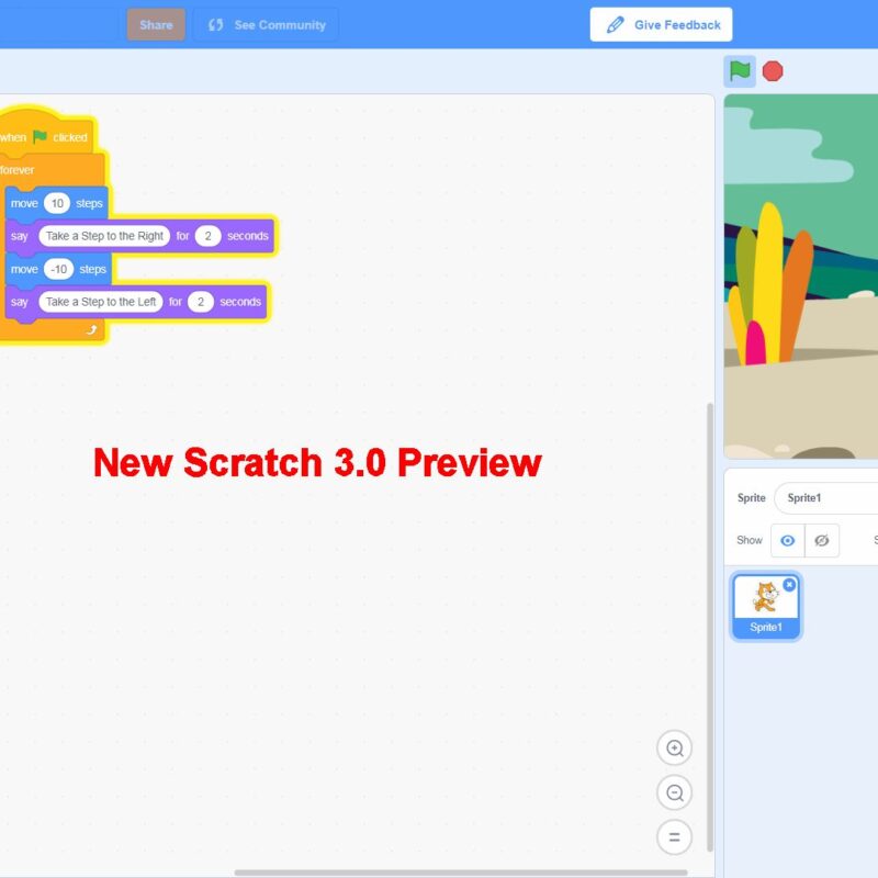 New Scratch 3 Visual Programming Tool Design
