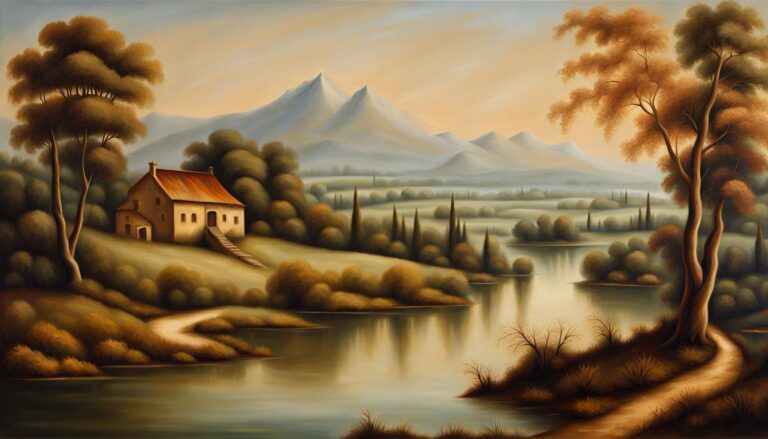 Stunning Landscape Oil Painting Inspired By Leonardo Da Vinci