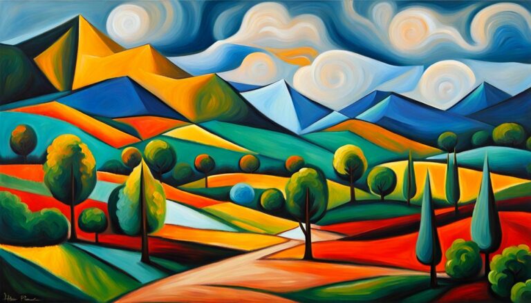 Stunning Landscape Oil Painting Inspired By Pablo Picasso