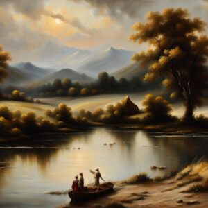 Stunning Landscape Oil Painting Inspired By Rembrandt