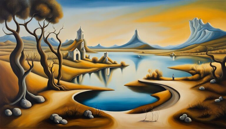 Stunning Landscape Oil Painting Inspired By Salvador Dalí