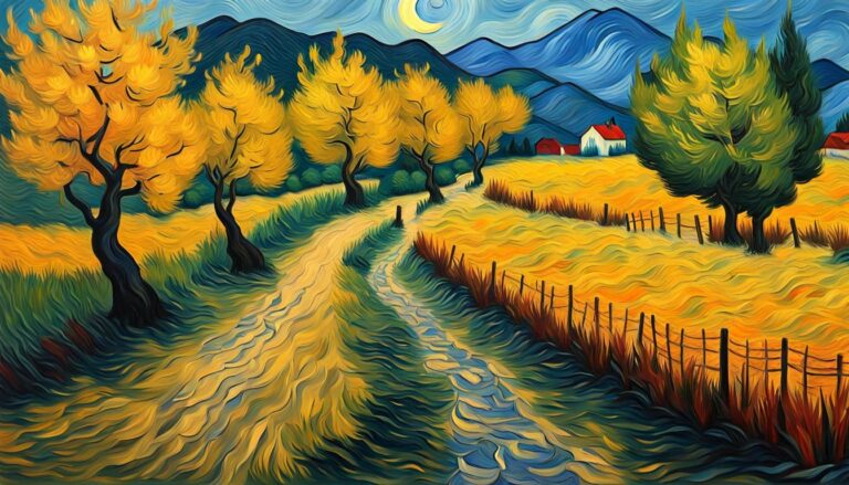 Stunning Landscape Oil Painting Inspired By Vincent Van Gogh